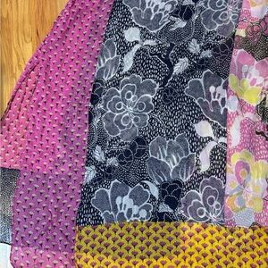 Multicolor Floral Silk Scarf